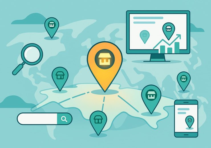 Google My Business SEO for local businesses in Gurgaon showing multiple map locations and local search visibility